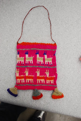 Rehousing: Peruvian knitted bag
