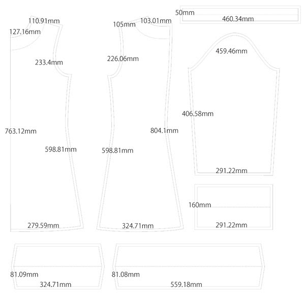 サンタ服 サンタワンピース 型紙 作り方 コスプレ衣装 無料型紙 でぃあこす