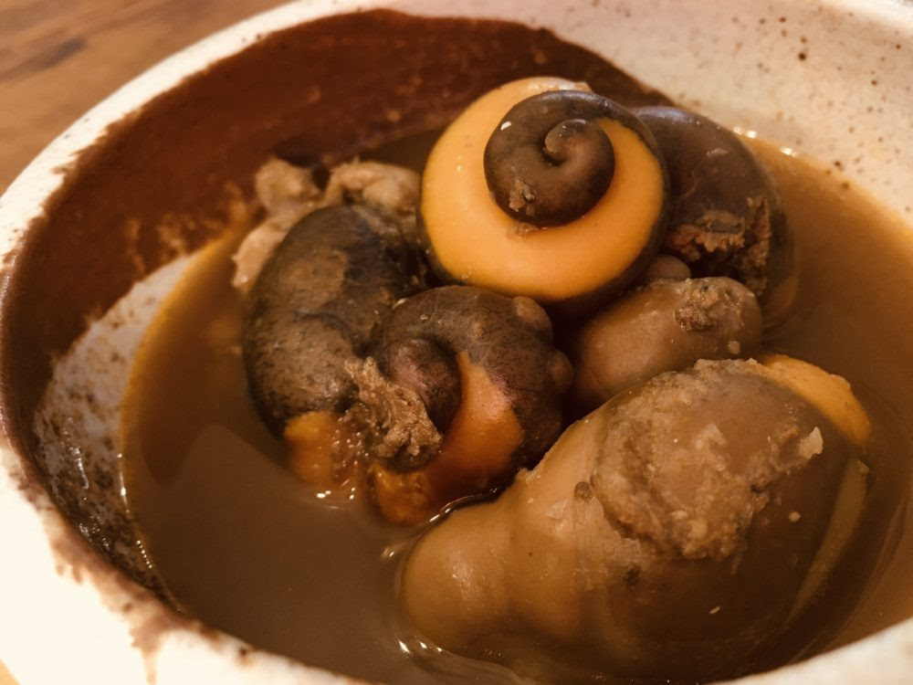 酒のアテに最高 バイ貝の肝 そのまま食べる 煮付けにする
