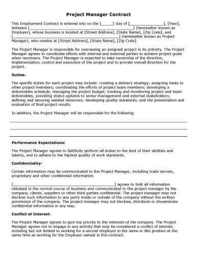 32 Sample Contract Templates in Microsoft Word
