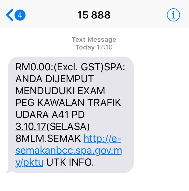 Soalan Peperiksaan Pegawai Kawalan Trafik Udara 