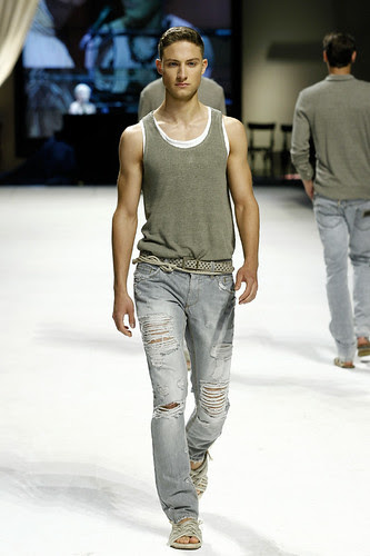Dolce & Gabbana Man Fashion army model