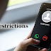 what does calling restrictions mean when you call someone