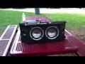 Boombox made with scosche speaker system DIY