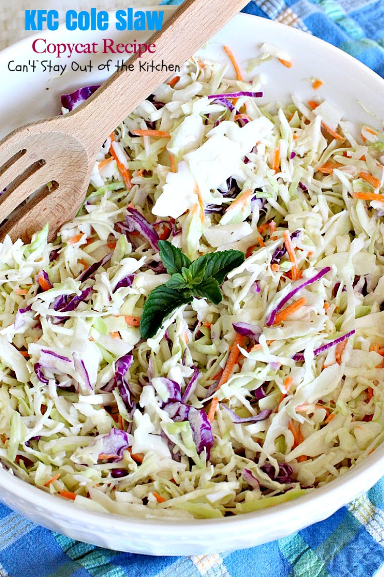KFC Cole Slaw Copycat Recipe – Can't Stay Out of the Kitchen