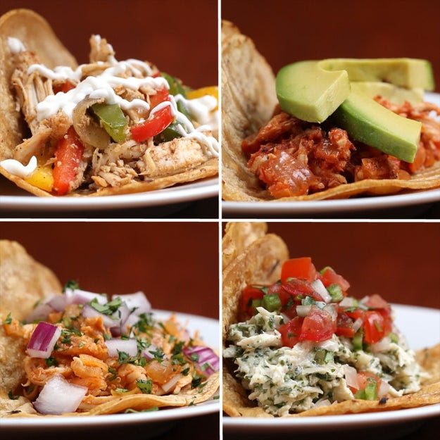 Chicken Tacos 4 Ways