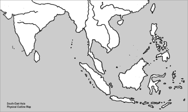 south east asia map outline. east asia map outline. SOUTH