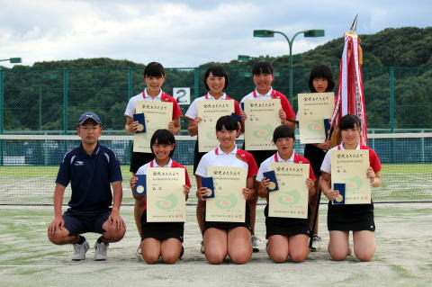 第５９回福島県中学校体育大会ソフトテニス競技 入賞者写真集