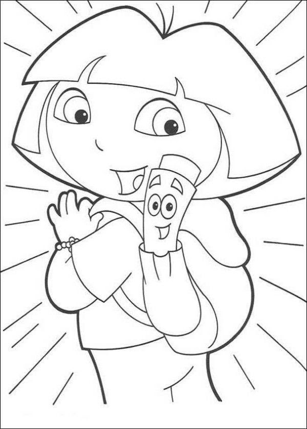 Download Dora The Explorer Map Coloring Pages - Coloring Home