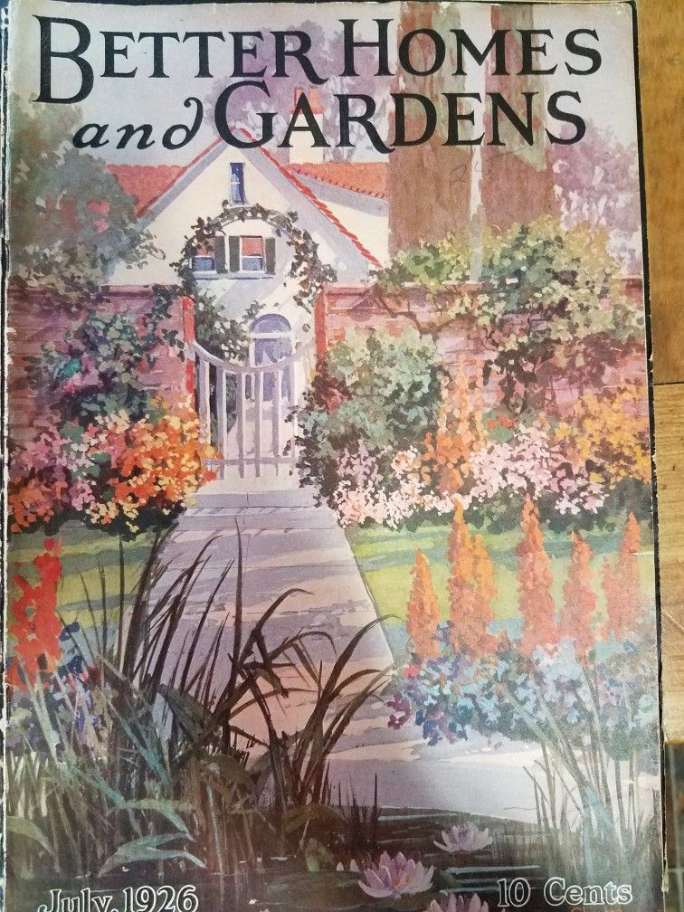 1926 better homes and gardens. Beautiful articles advertisements. 10 