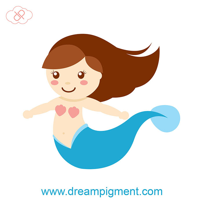 Download FREE - Baby Mermaid Vector by DreamPigment on DeviantArt