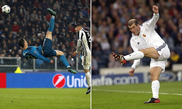 Zinedine Zidane: Cristiano Ronaldo's bicycle kick as 'one ...