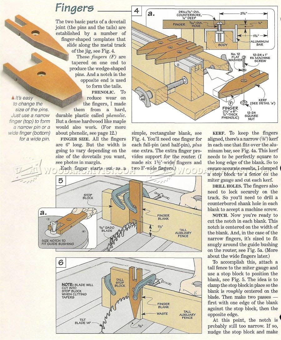 Dovetail Jig Plans • WoodArchivist