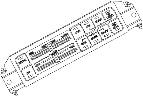 ACDelco 15-72891 Heater and Air Conditioner Control Assembly