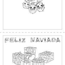 Cartes De Voeux De Noel A Colorier 32 Coloriages De Noel