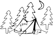 Hiking Camping Coloring Pages Free Coloring Pages