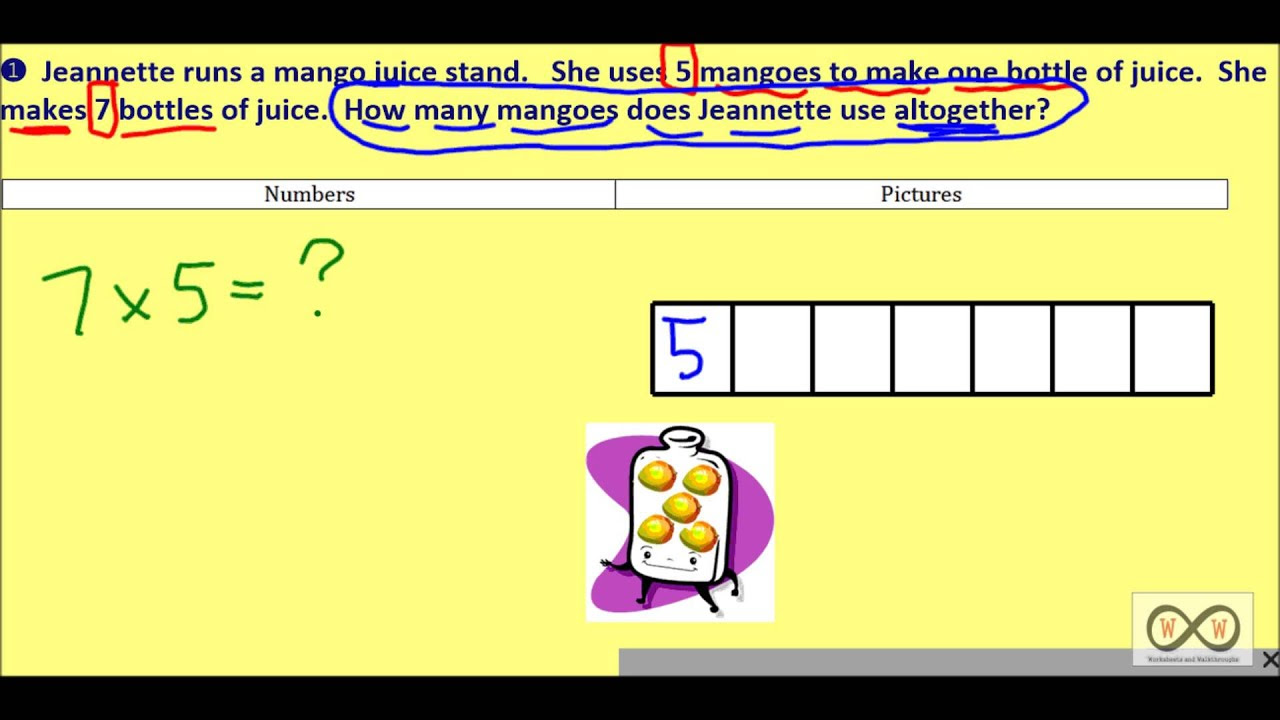 grade tape math diagram 3rd for Numbers Diagrams, Drawings  Single Multiplying Tape Model Digit