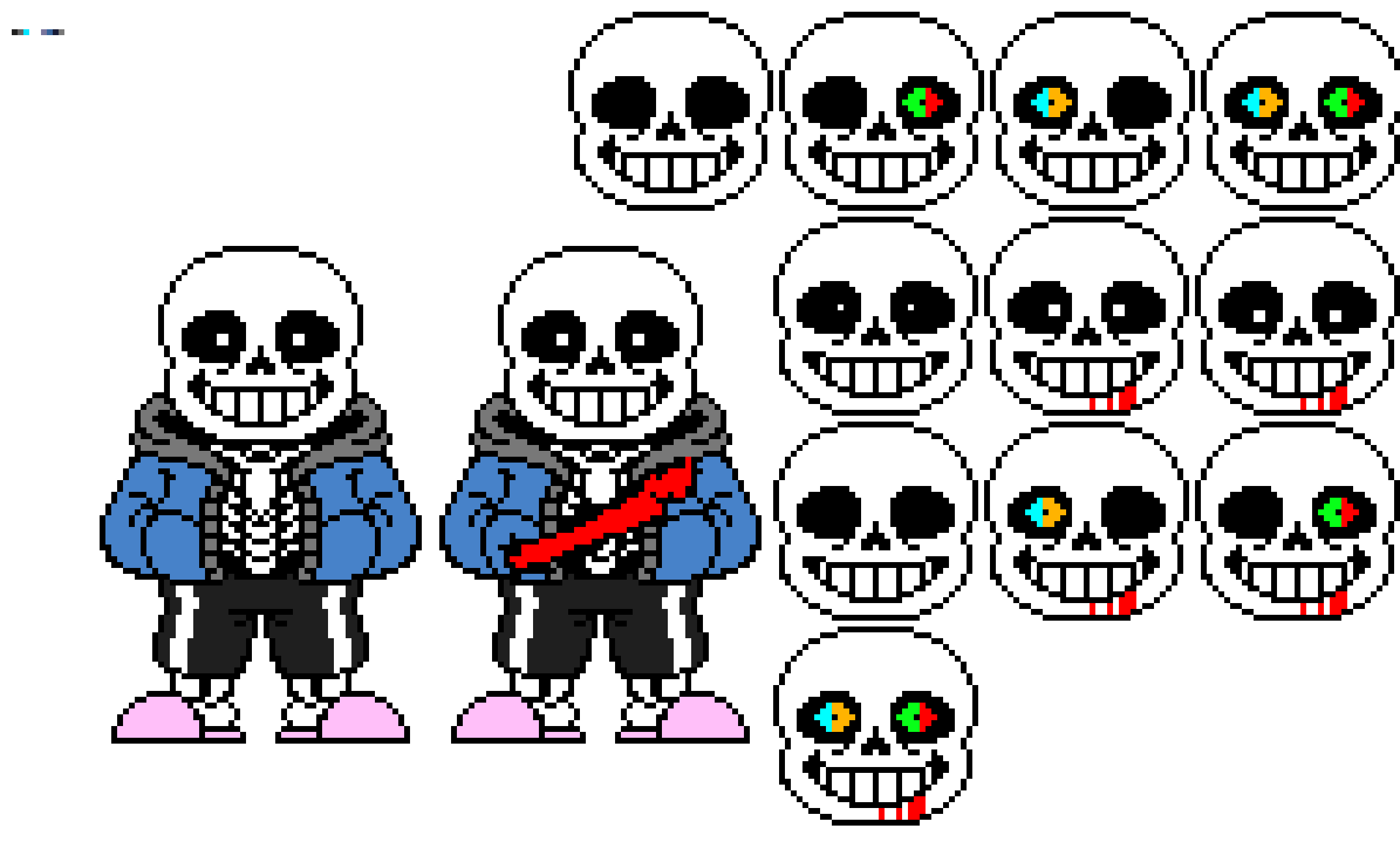 Undertale Sans Sprite Sheet Pixel Art Maker