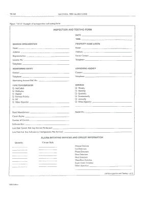 Filled Out Nfpa 72 - Fill Online, Printable, Fillable ...
