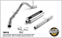 MagnaFlow 15616 Stainless Cat-Back Exhaust System 2001-2001 Dodge Ram