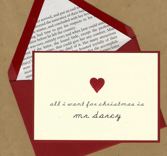 mr darcy holiday card
