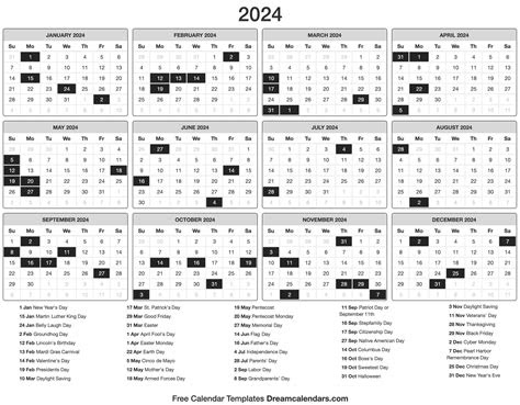 2024 calendar templates & images. 2024 calendar