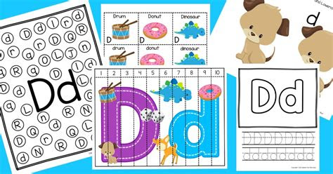  letter d worksheets for pre k and kindergarten