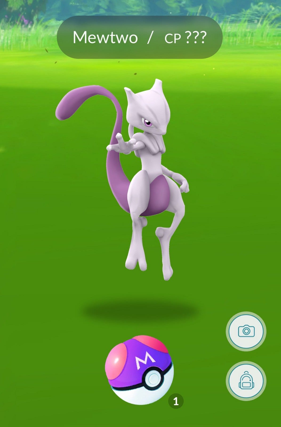 Mewtwo Pokemon GO concept