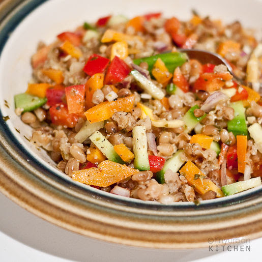 Wheat berry salad
