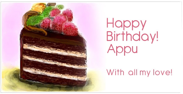 Happy Birthday For Appu With My Love