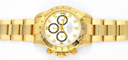 Foto 1, ROLEX COSMOGRAPH DAYTONA GOLD DIAMANTEN, GEPRÜFT NEUZ.!, U1124