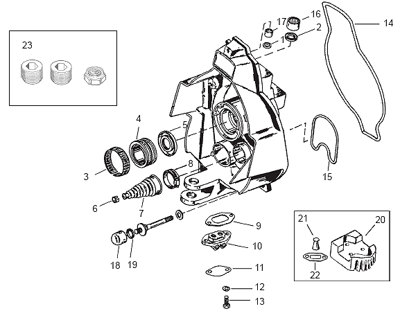 Exploded View Gimbal Housing Mc 1 R Mr Alpha One Alpha One Gen Ii Marine Parts House