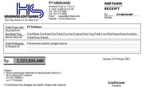 Cara Mudah dan Cepat Membuat Kwitansi Pembayaran