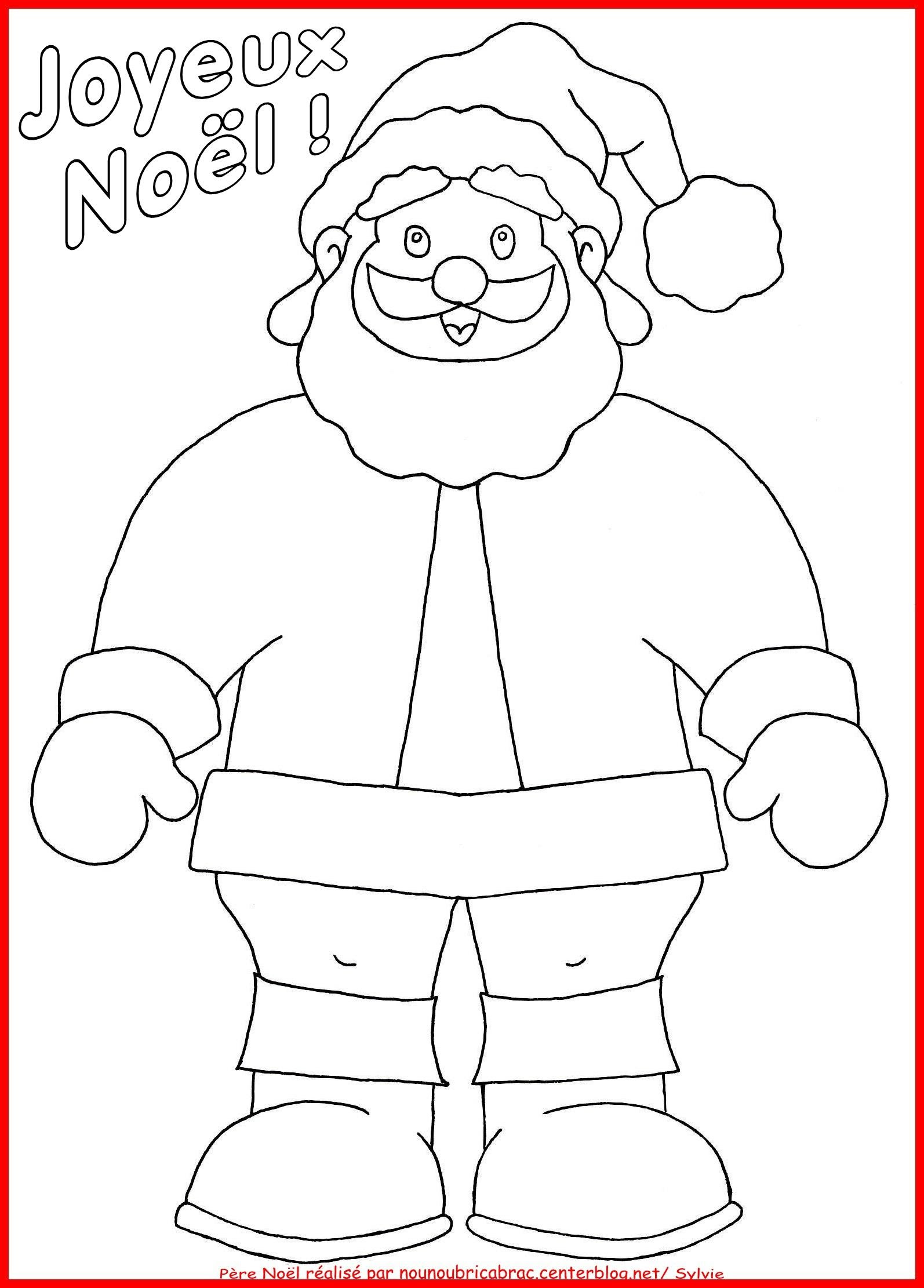 Modele Coloriage Pere Noel Pere Noel Un Coloriage
