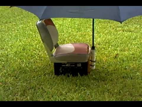 jon boat seat rod holder/umbrella holder - YouTube