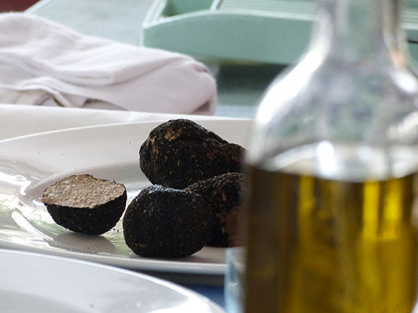 huile d'olive et truffe
