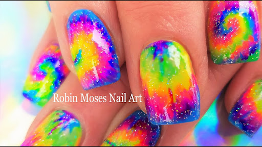 how do you tie dye your nails
