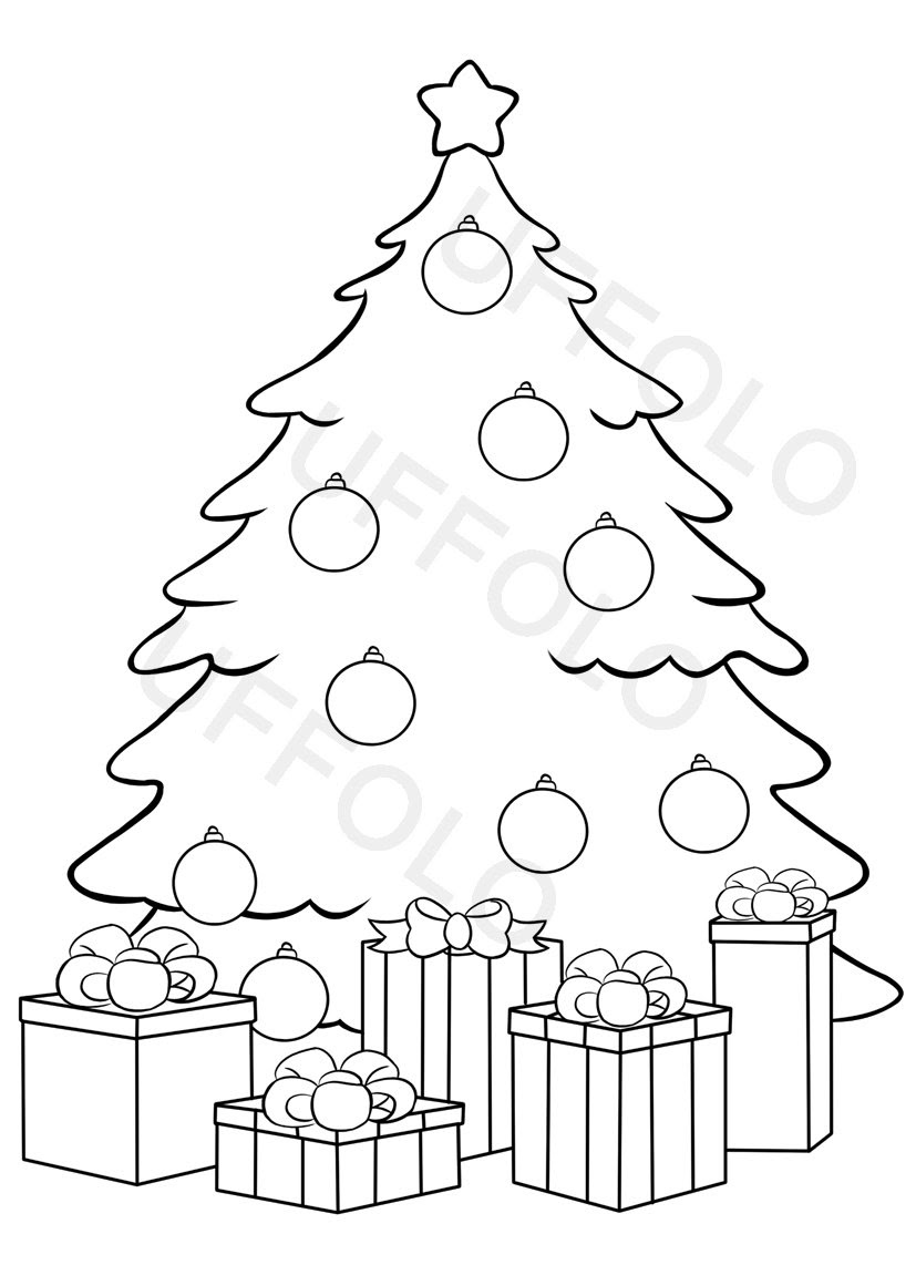 albero di natale con le palline