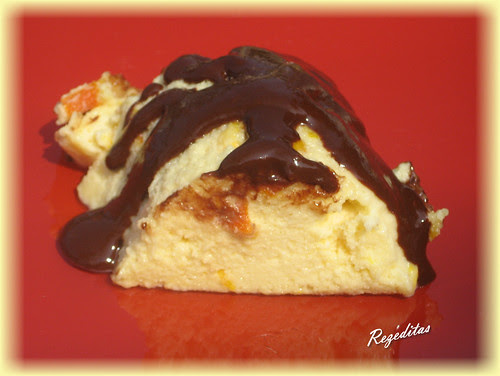BAVAROIS  DE CHOCOLATE Y NARANJA CONFITADA