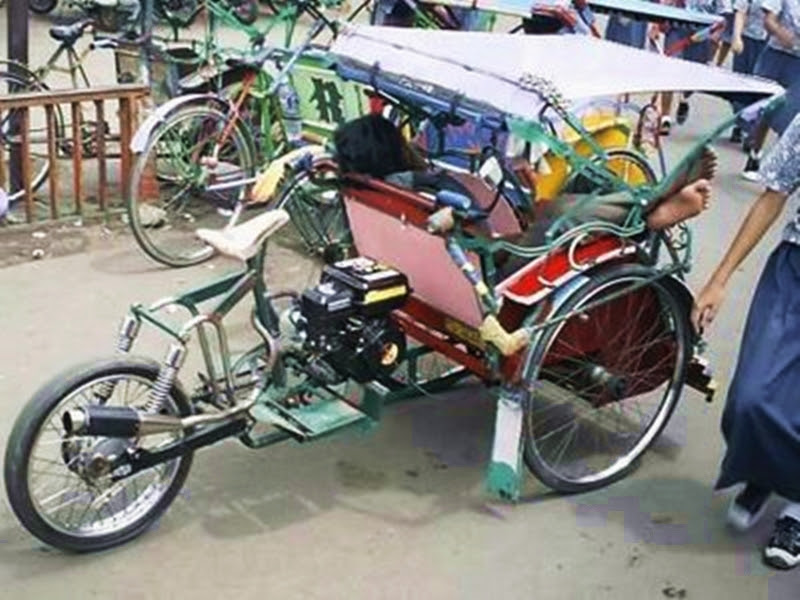 Melihat Becak Motor Hasil Modifikasi Becak dan Motor Melihat Becak Motor Hasil Modifikasi Becak dan Motor
