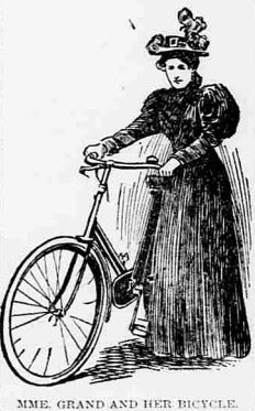 Sarah Grand with Bicycle