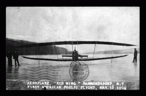 1908 postcard first american public flight March