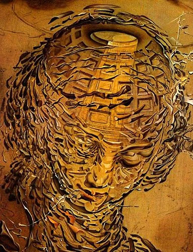Dali-Exploding Raphaelesque Head