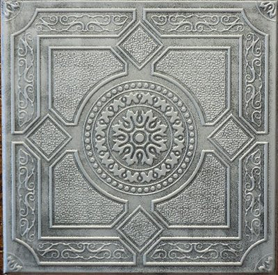 R 30 Styrofoam Ceiling Tile 20x20 - Antique Silver Best Buy Ceiling Tiles