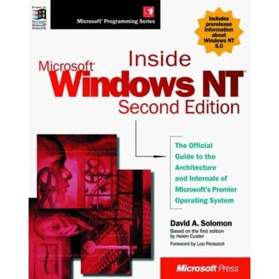 Inside Windows NT Microsoft Programming Series