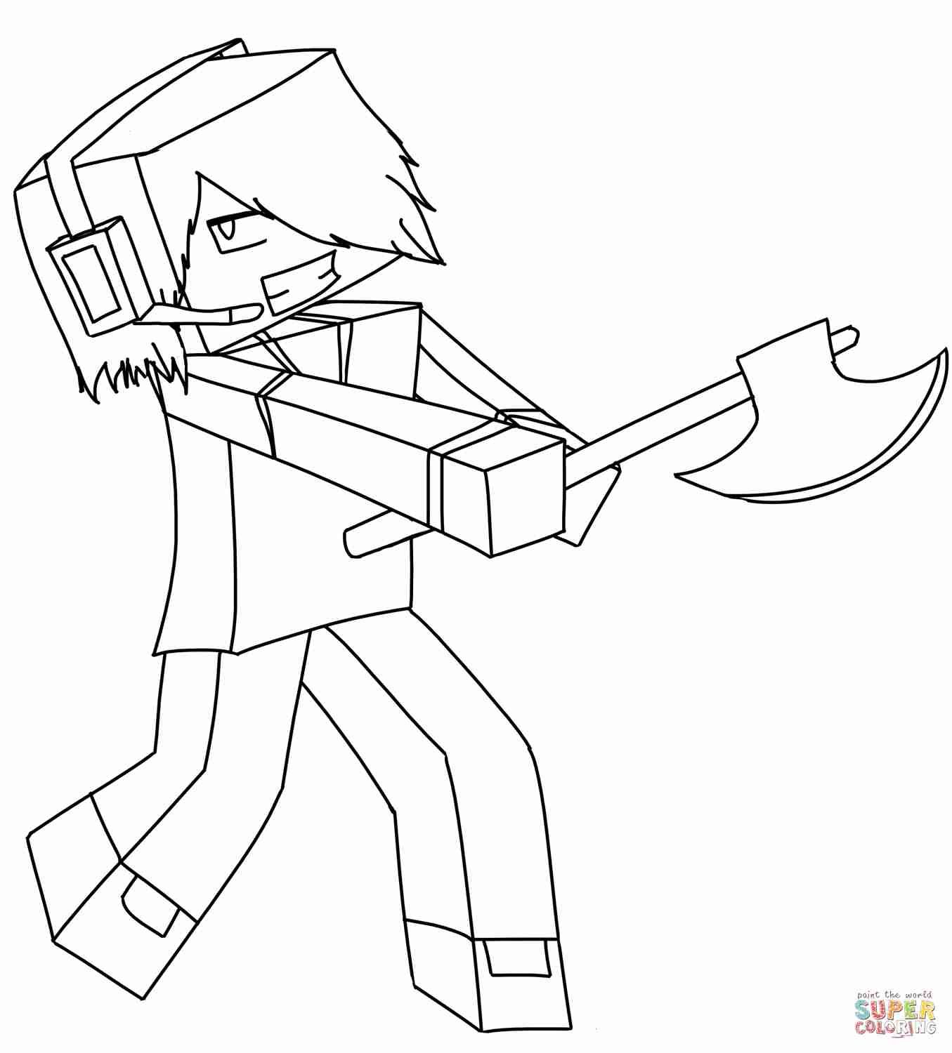 Download Minecraft Coloring Pages Dantdm at GetColorings.com | Free printable colorings pages to print ...