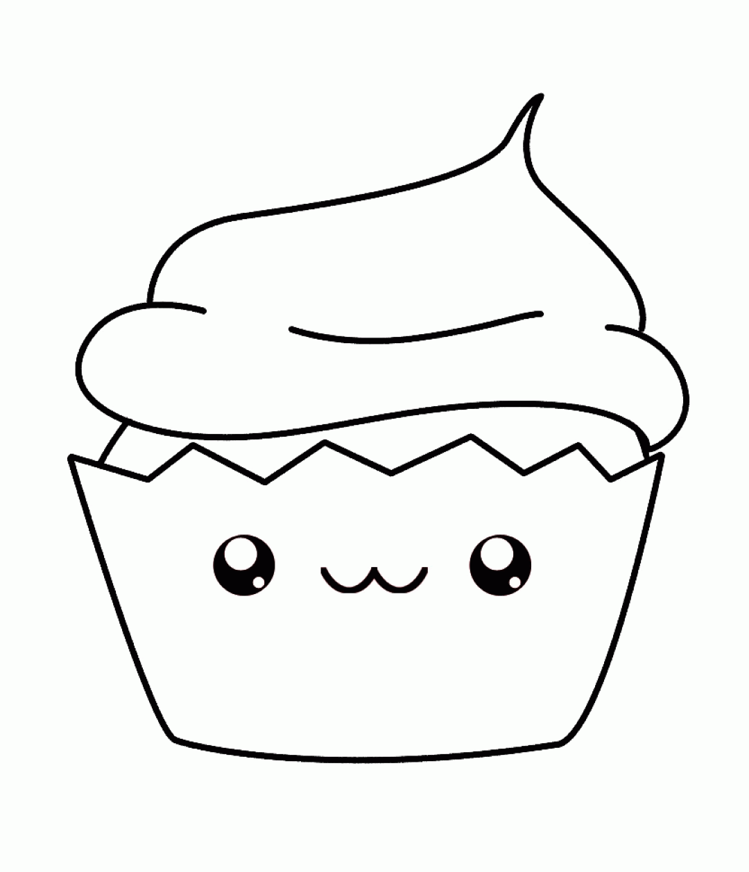 Kawaii Food Coloring Pages - Coloring Home
