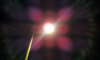 LED light halo effect
