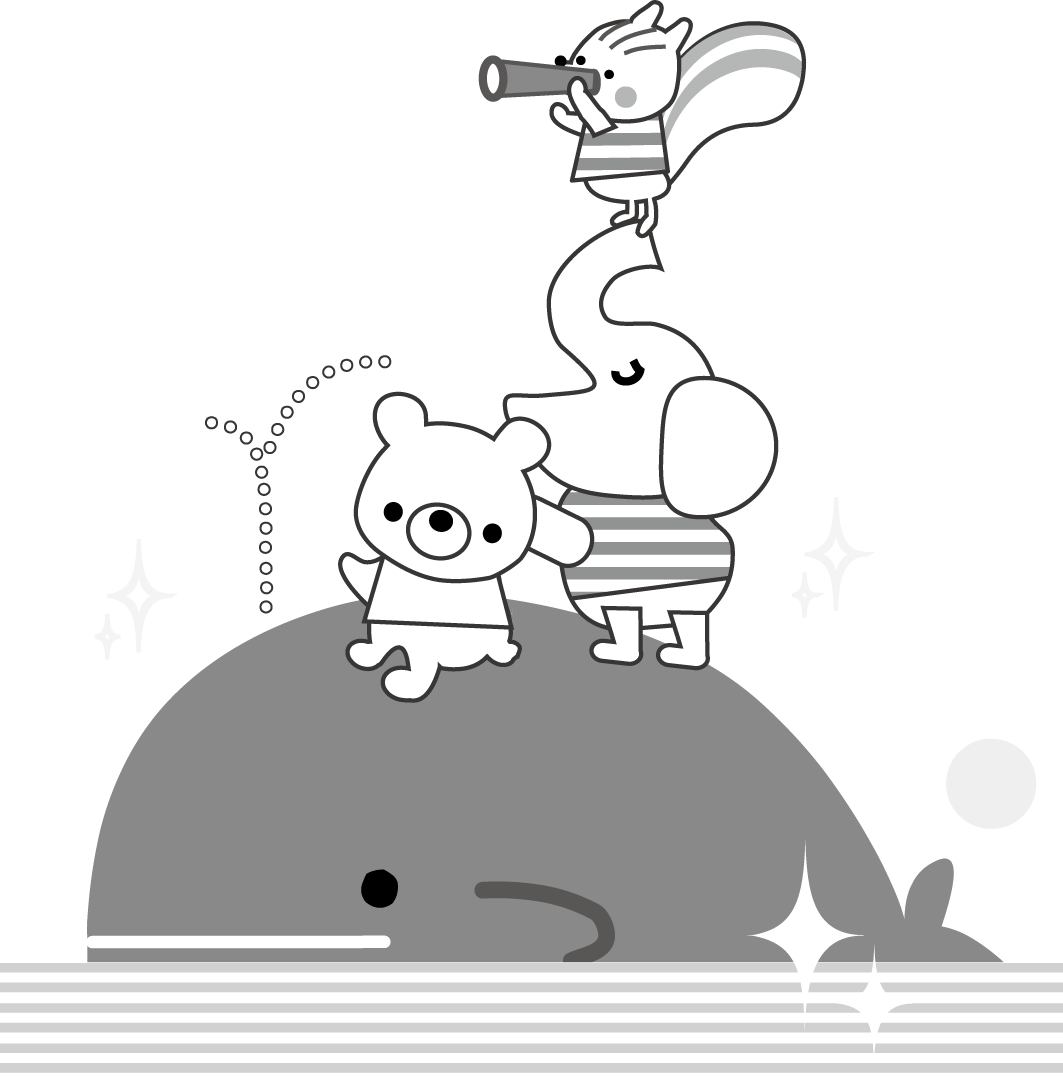 夏の無料イラスト サマーバケーション海のイラスト