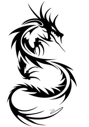 tribal dragon tiger. tribal dragon tiger. like a